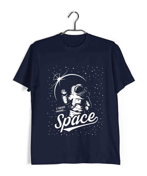 Travel Pop Culture NEED MORE SPACE Travel Casual Graphic Printed T-Shirt for Men